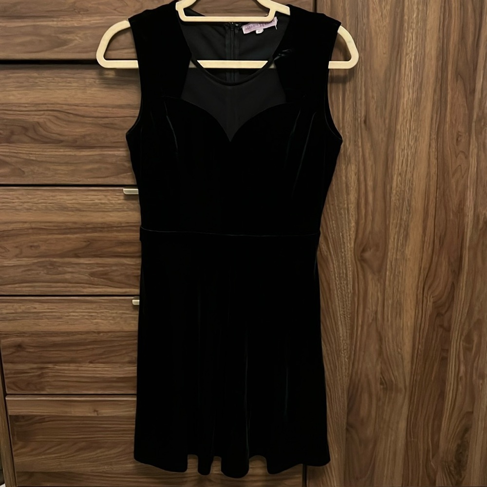 Altar’d State black velvet mini dress